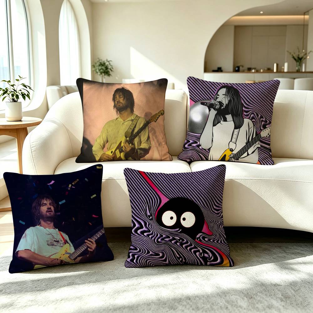 T-Tame Impala Rock Band Square Double-Sided printed Pillow Case Bedroom Bedside Pillow Sofa Cushion Cover