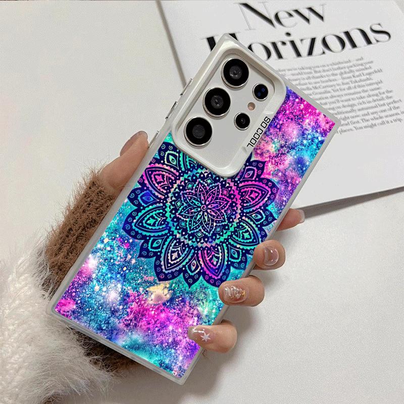 Mandala Sunflower Dreamy Style Shockproof Phone Case for Samsung Galaxy S26 Edge S25 Ultra S24 FE S23 Plus S21 Cover Anti Fall F