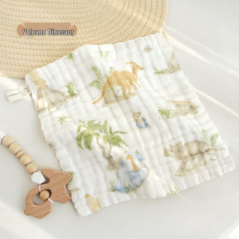 

Мягкая впитывающая шестислойная хлопковая детская мультяшная мочалка и носовой платок 25*25cm