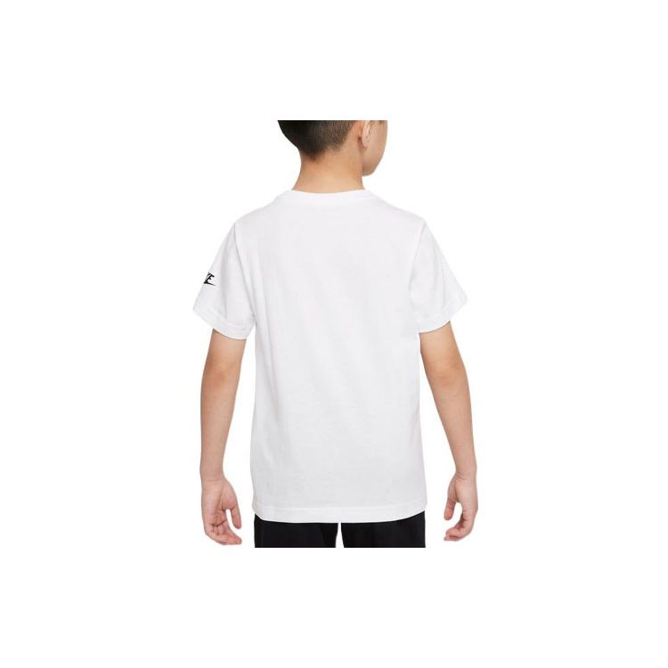 Nike Cartoon Print Round Neck Short Sleeve T-Shirt Kids Tops White DX7623-100