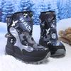 TUINANLE Boys' Winter Snow Boots, Non-Slip, Extra Warm, Medium To Large Sizes, Outdoor Hiking Footwear Children
