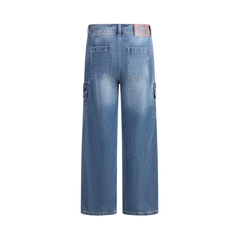 NVG·YOUNG Men's Loose Straight Denim Jeans