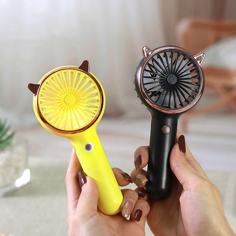 

Handheld Cat Ear Portable Fan LED Lamp Air Circulating Fan Cooling Fan Household Dormitory белый