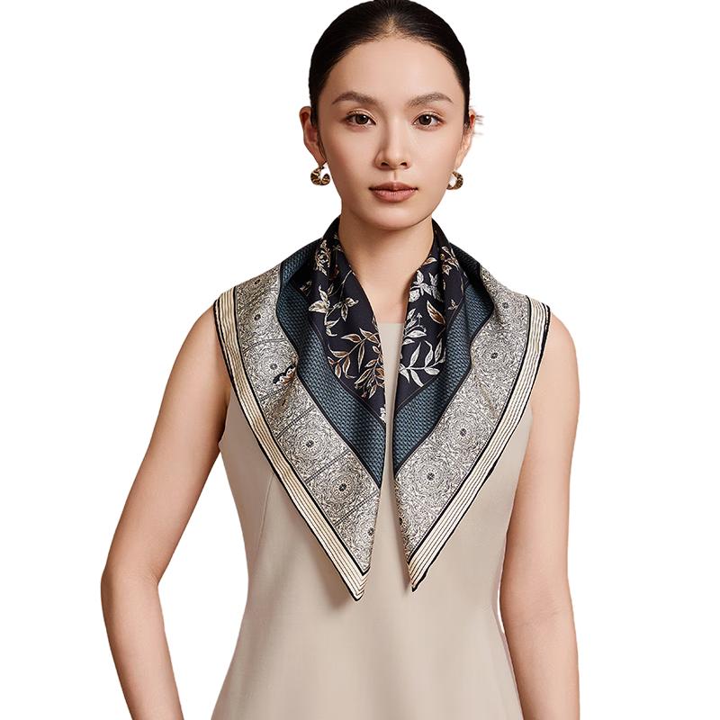 Shanghai Stories 100% Mulberry Silk Twill Scarf