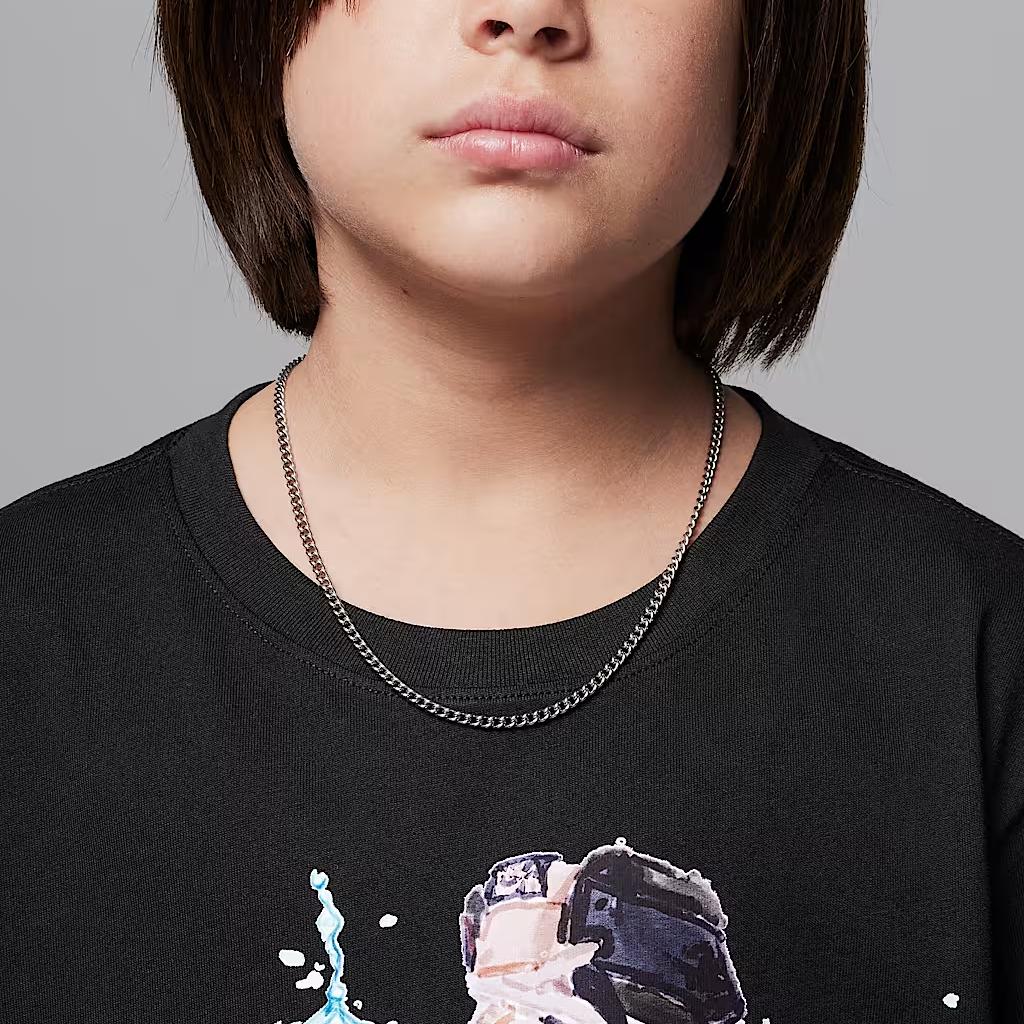 Jordan Aj1 Jumpman T-Shirt Comfortable Fashion Casual Short Sleeve Kids Tops Black II3072-010