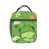 Invaders Zims Gir Lunch Bag  Portable Zipper Lunch Box Girls Office Print Cooler Bag Kawaii Waterproof Thermal Tote Handbags
