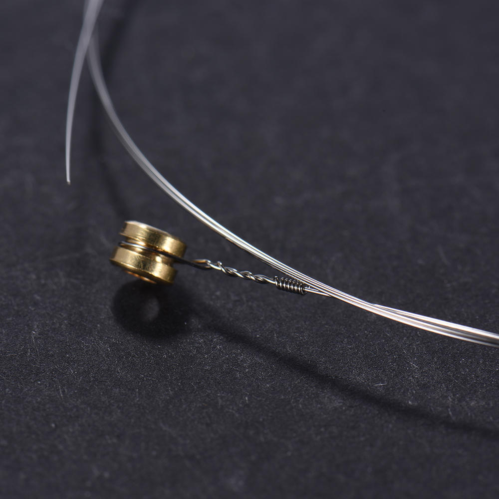 Orphee TX-1 Single String Replacement for Acoustic Folk Guitar 1st E-String (.010) 10-Pack High-carb