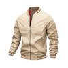Lightweight Windproof Striped Cuff Jacket For Men Casual Style