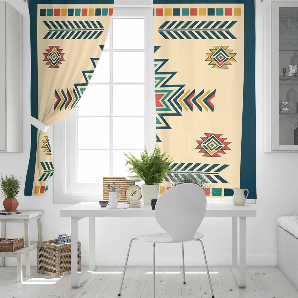 Bohemian Aztec Moroccan Rural Farmhouse Blackout Curtains For Living Room Bedroom Printed Window Treatment Drapes Home Decor