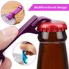 Single Creative Personalized Beer Bottle Opener Keychain | Rectangular Multi-Functional Tool, Multi-Color Available, Portable