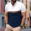 Neues Herren Sommer Kurzarm Stehkragen Poloshirt Herrenmode Business Casual Oberteile Polo