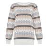 New Autumn and Winter Jacquard Women's O-neck Knitted Pullover Long Sleeve Loose Top Women's Pullover Warm Sweater
