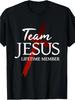 Team Jesus 100% Hergestellt in den USA Christlicher Gott Glaube Lebenslanges Mitglied 180g T-Shirt