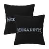 Luxury The Megadeth Metal Band 2 Pcs Square Pillowcase Pillow Cover Cushion Zip Decorative Comfort Throw Pillow For Home Car
