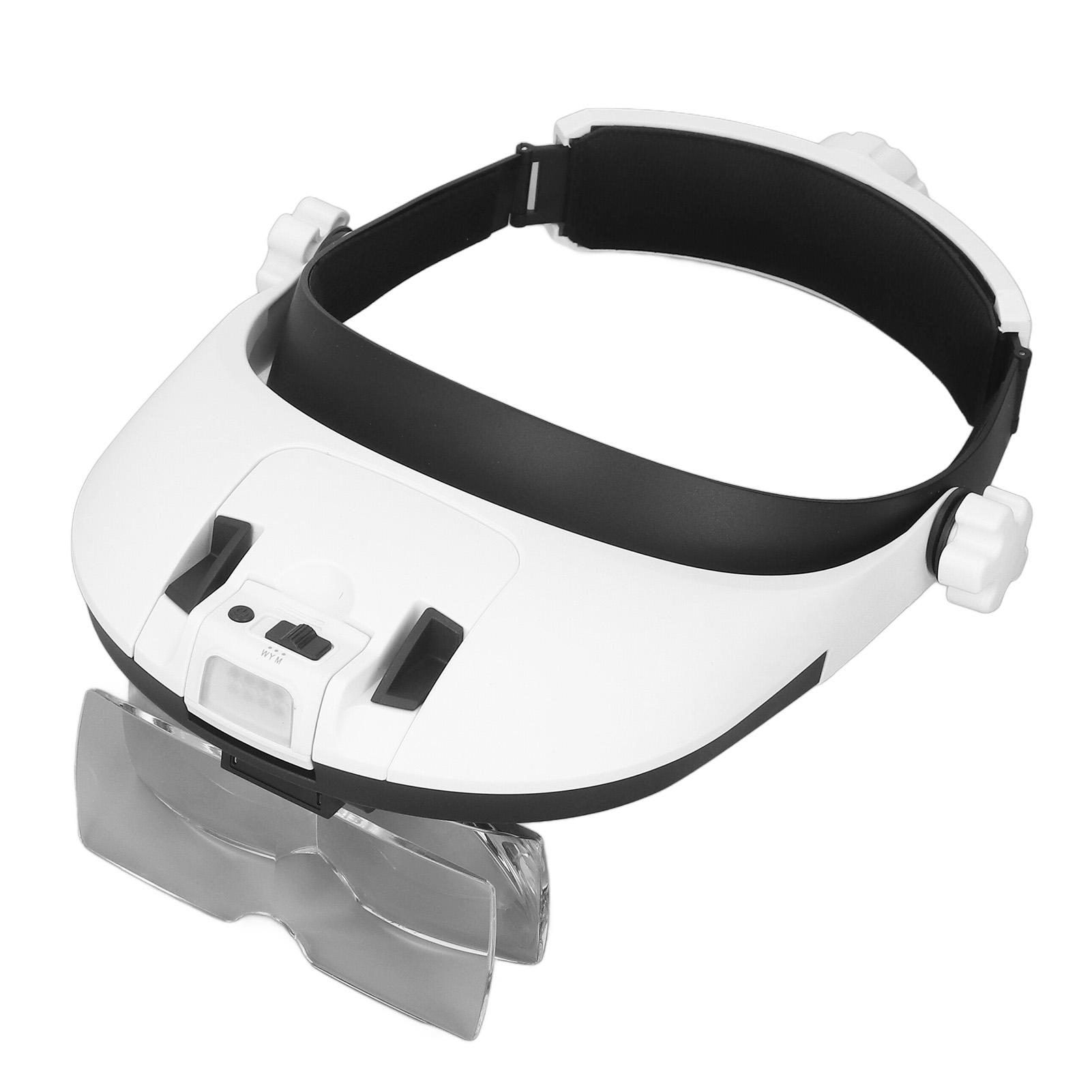 

Налобна лупа Перезаряджувані окуляри з лупою LED з 5 шт. лінз для читання, ремонту