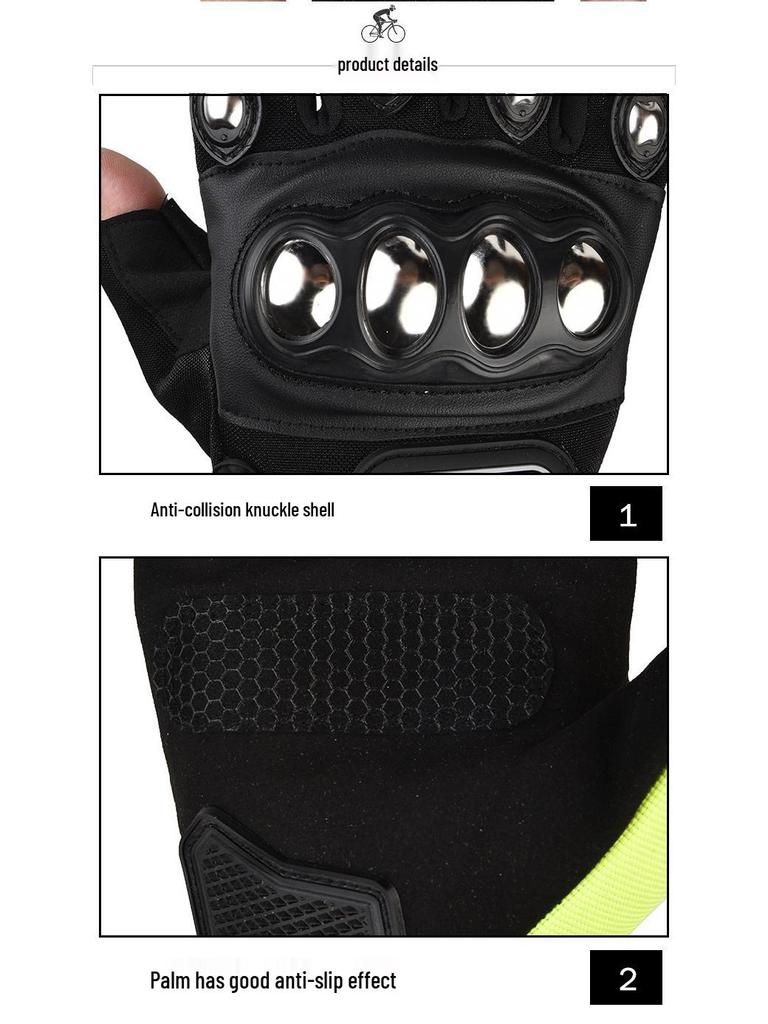 Verstärkte Taktische Handschuhe aus Edelstahl - Sturzsicher, Abriebfest, Voll- und Halbfinger-Optionen für Outdoor, Reiten und Selbstverteidigung