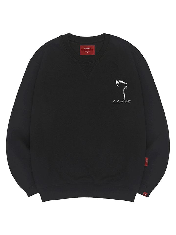 Ellamo Drawing Cat Sweatshirt Unisex Plus Size S~4Xl (Type B)