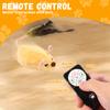 Cat Mouse Interactive Plush Toys LED Glow Electric Telecontrol Auto Rechargeable Pet Moving Mice Toy Realistic Kitten