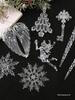 Transparent Icicle Snowflake Beaded Curtain - Acrylic Christmas Tree Ornament