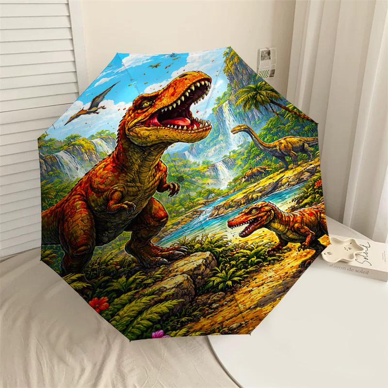 

1PC dinosaur prehistoric Umbrella-8-Rib Reinforced, Automatic Open, Lightweight & Durable, Cute Fashion Accessory for Outdoor-P29