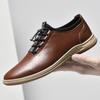 Classic Brand Men's Genuine Leather Shoes Simple Casual Shoes Men's Driving Shoes Soft Soles Men's Office Business Shoes