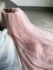 High-end nude pink anti-thread mesh fabric suitable for wedding dresses evening gowns and designer clothing fabrics