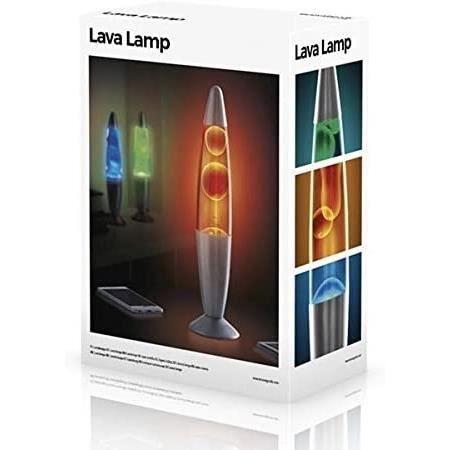 Lampe de lave - Magma - 25 W - Design en cristal - Couleur bleu moderne