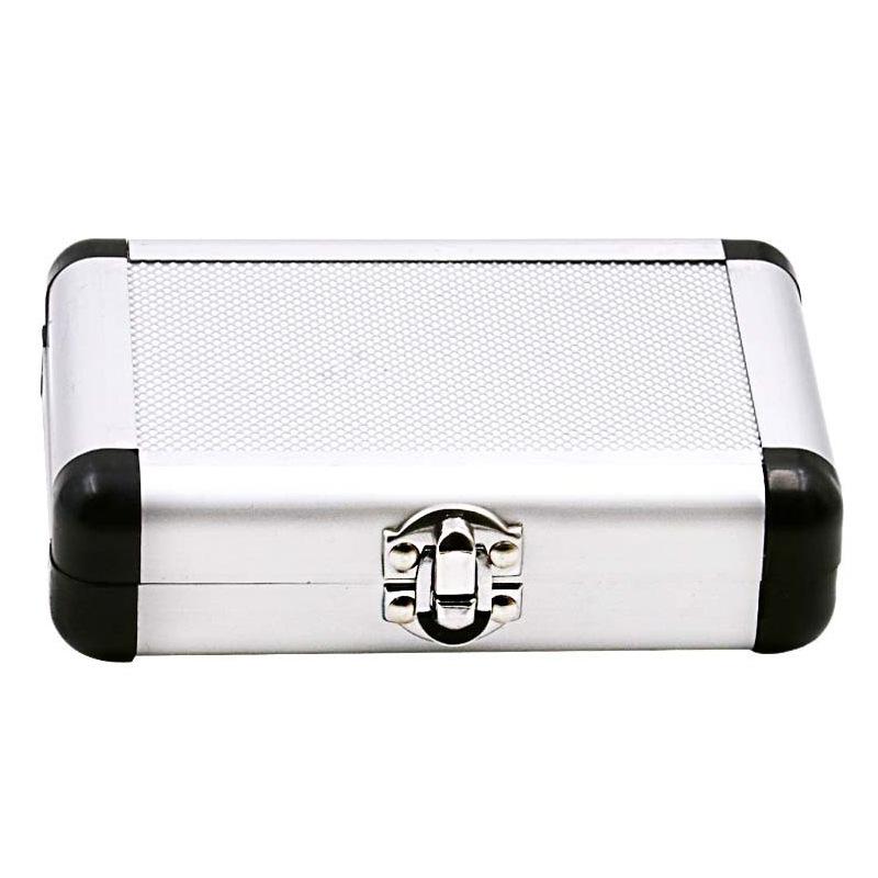 5-Piece Hole Expansion Pagoda Drill Bit Set for Steel Plate Punching with Yellow Triangle Ladder Drill In Aluminum Box.