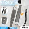 2Pcs Crevice Cleaning Brush, Lescli Hard Bristle Multi-Purpose Cleaning Tools, 2025 New Ergonomic Right Hand Handle Design Grout Brush, Small