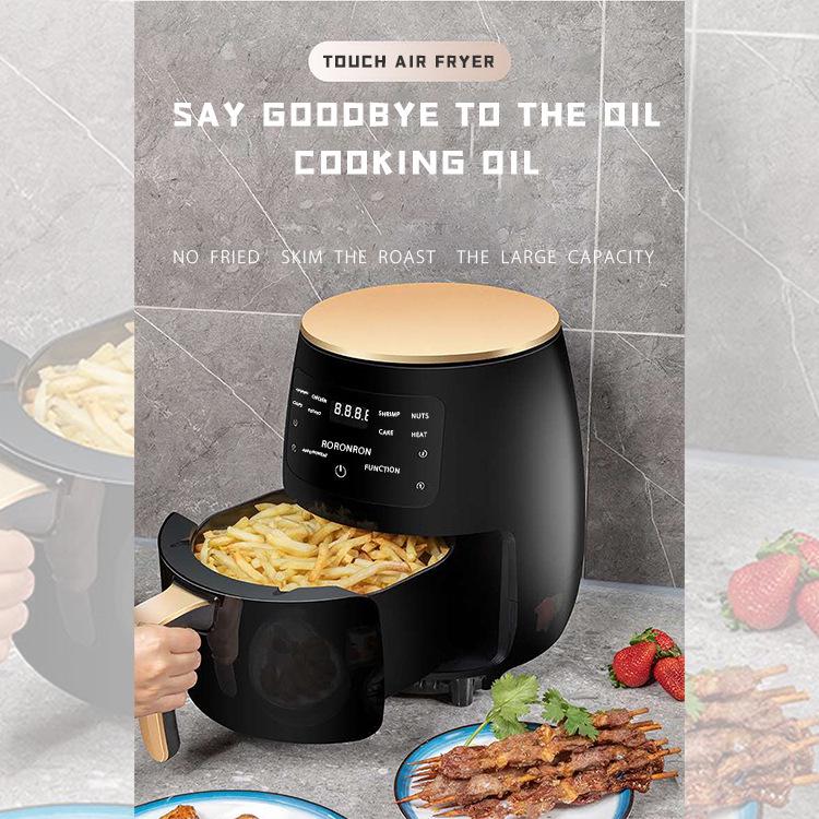 

Сенсорная аэрофритюрница из нержавеющей стали для домашнего использования - Электрическая фритюрница большой емкости для курицы и картофеля фри