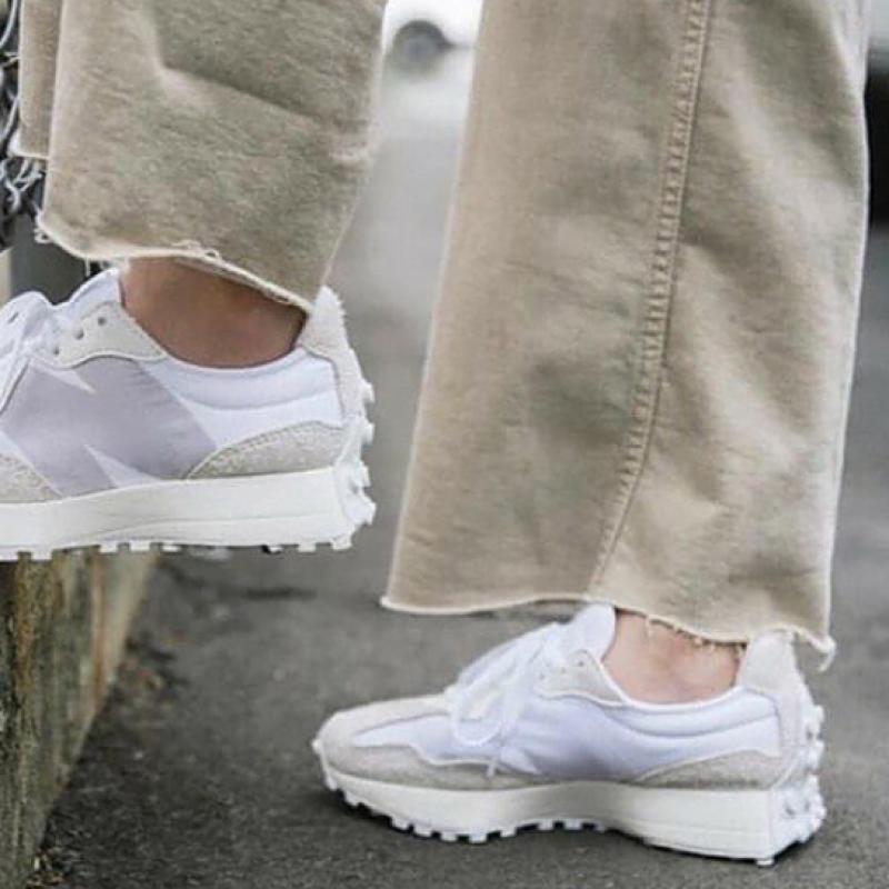 New Balance Baskets 327 Femme Baskets Moon Beam White wS327Sfd