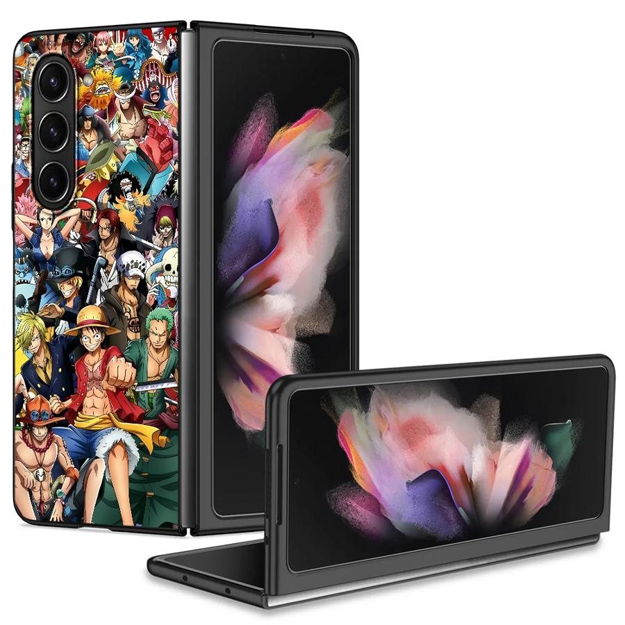 Anime One Piece Luffy Pouzdro pro Samsung Galaxy ZFold6 ZFold4 ZFold7 Z Fold 7 6 5 4 3 ZFold5 ZFold3 Zadní kryt telefonu