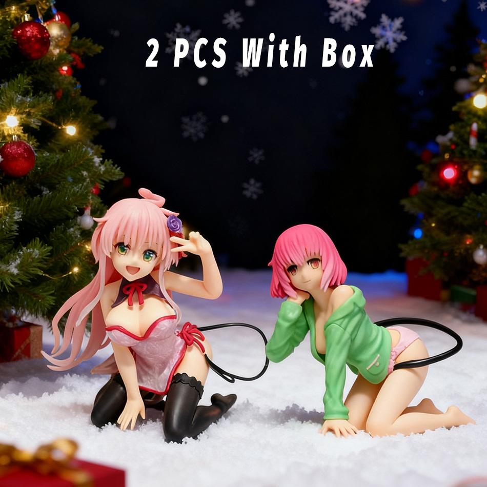 Auf Lager Schreibtisch Niedlich Lala Satalin Deviluke Cheongsam Ornamente Puppen Anime Actionfigur Spielzeug Geschenk Modell Weihnachtsgeschenke