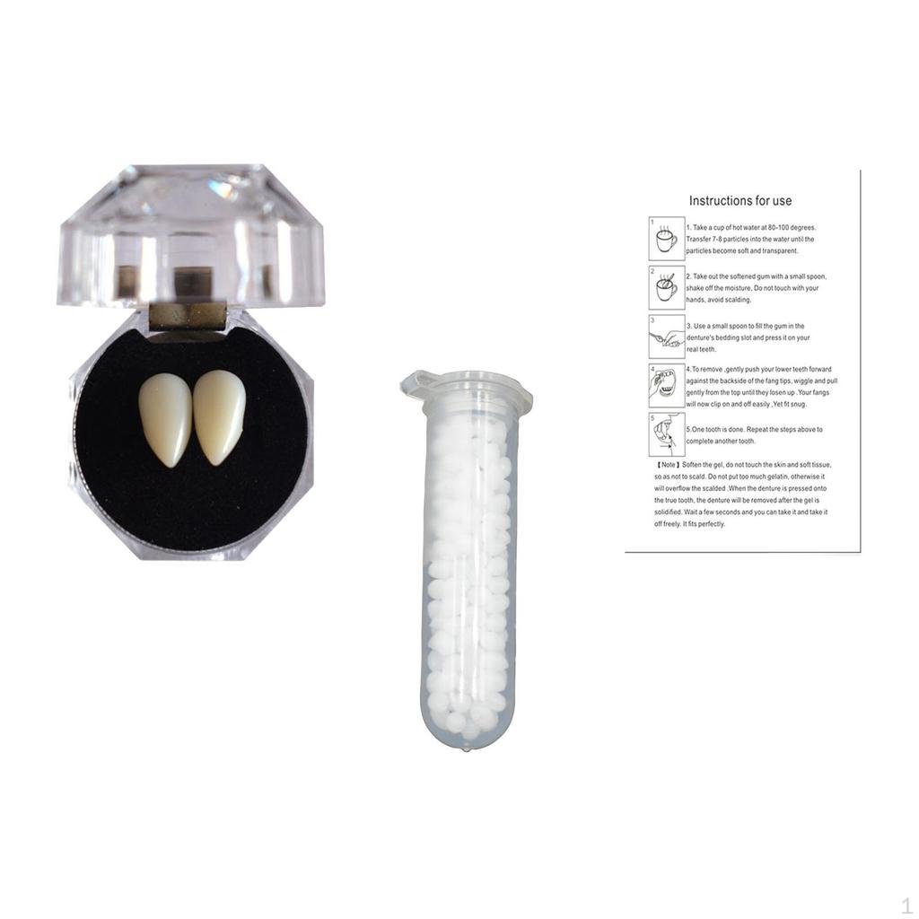 Halloween Fangs Fake Teeth Gift Decoration for Stage Performance Fancy Dress