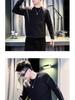 Herren einfarbiger Wollpullover, Rundhals Strickware, Herbst/Winter 2025 Kollektion