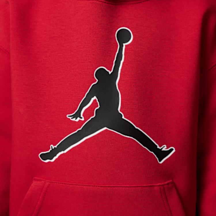 Jordan Air23 Sąd Legend Seria Lotnicza Wygodna Miękka Przyjazna dla Skóry Bluza z Kapturem Bluzy dla Dzieci Czerwony II0257-687