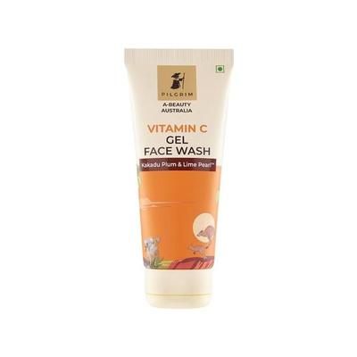 Pilgrim Australian Vitamin C Gel Face Wash for for Dry/radiant/glowing Skin with Kakadu Plum & Lime Pearl™ | Women & Men | 100 Ml
