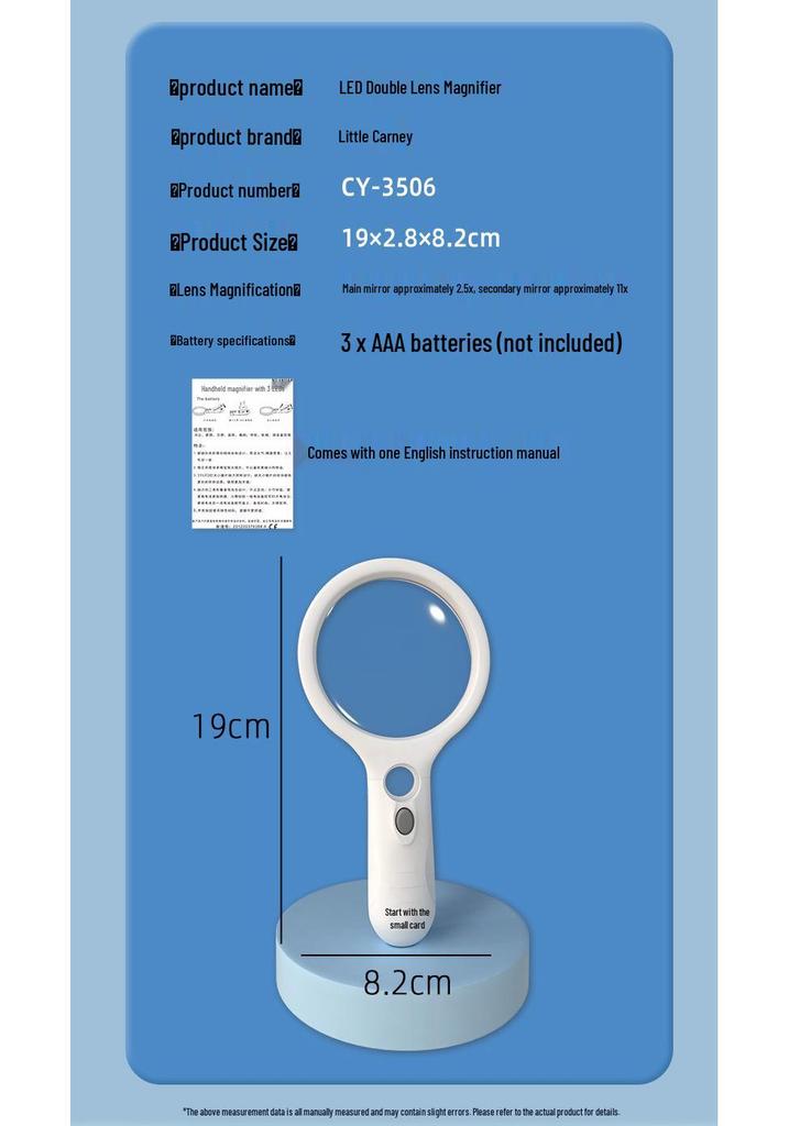 Ultra HD Portable LED Magnifying Glass for Seniors