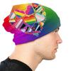 LGBT Pride Heart Slouchy Beanie Hats Women Unisex Rainbow Pattern Printing Cool Knitting Skullies Beanies Caps for Outdoor Ski