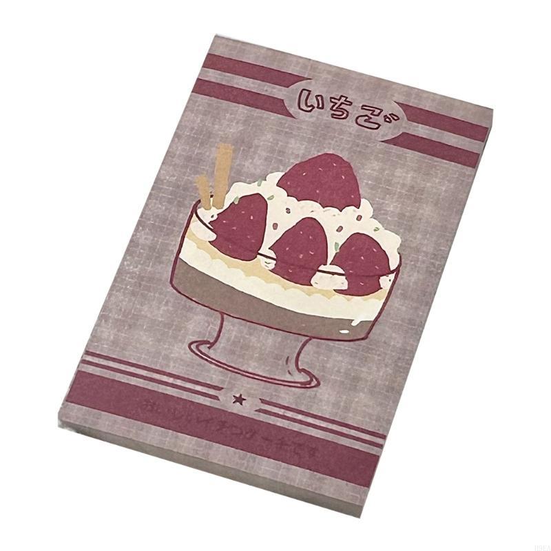Strawberry Sticky Note Lovely Writing Pad Notepad Simple Memo Pad Easy to Write Multifunctional Note Pad Paper Pads