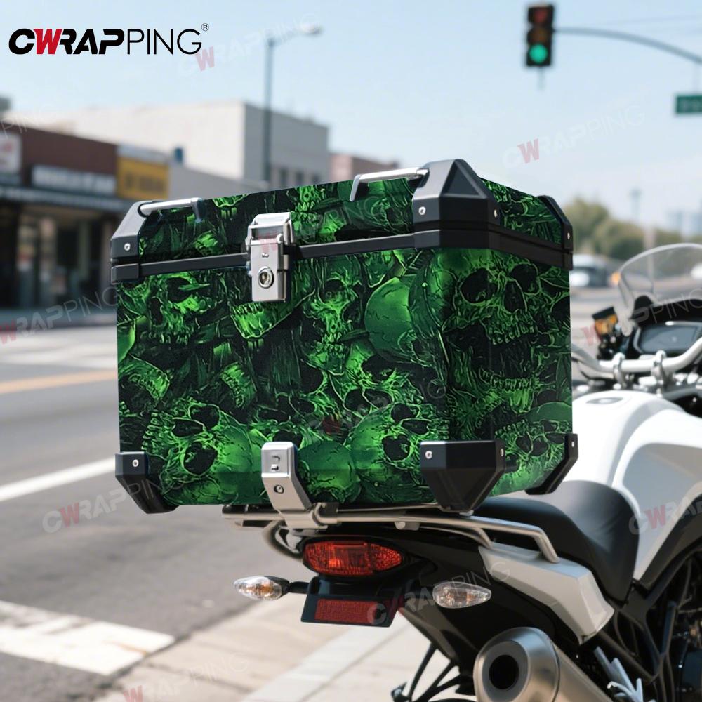 Car Stickers Vehicle Decoration Air Release Waterproof Sticker Custom Car Accessory Green Skull Auto Outdoor Accessories Parts