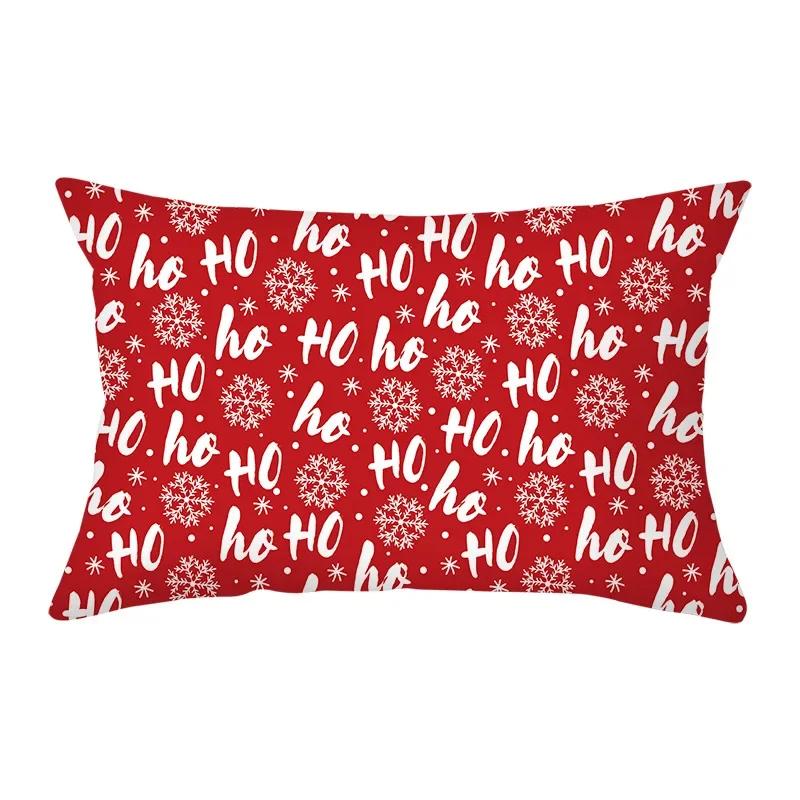 Christmas Cushion Cover Red Pillowcase Sofa Decoration Pillow Home Decor