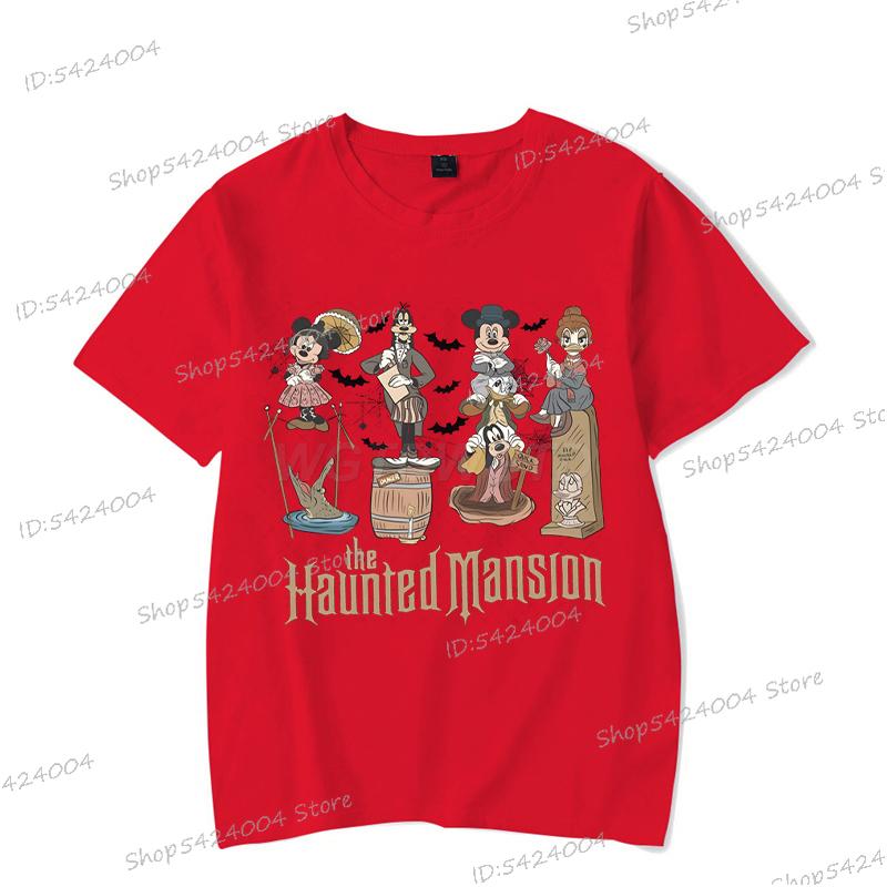 Cartoon Mickey Halloween T-shirts Be Haunted Spooky Season Streetwear Men Women Fashion Disney Halloween Party Tshirts Gifts