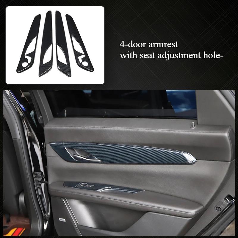 For Cadillac CT-6 2016-2020 Interior Carbon Fiber-Style Dashboard Trim Gear Steering Wheel Frame Panel European Auto Enthusiasts