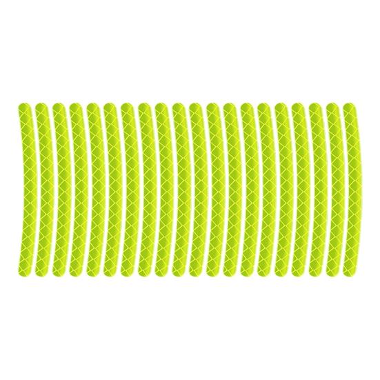 20PCS Car Wheel Stickers Reflective Night Safety Warning Tape Waterproof Scratch-Resistant Rim Decals for Cars Motorcycles Bicycles