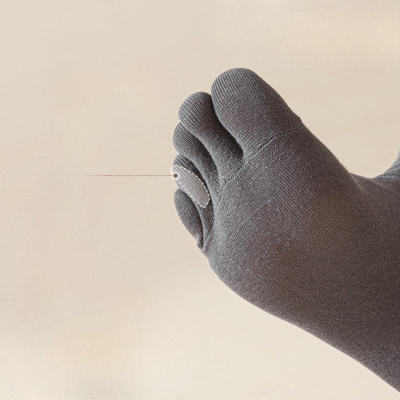 Five-fingered Socks, Men's Cotton Socks, Mid-calf Socks, Sports Sweat-absorbing Long Toe Socks, Anti-odor Long Socks, Toe Splitting Socks
