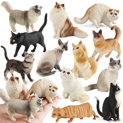 Oenux Model Kota Syjamski Devon Rex Sfinks Ragdoll Perski Figurka Akcji Kot Kotek Bezogonowy Figurka Urocza Dekoracja Zabawka dla Dzieci Prezent