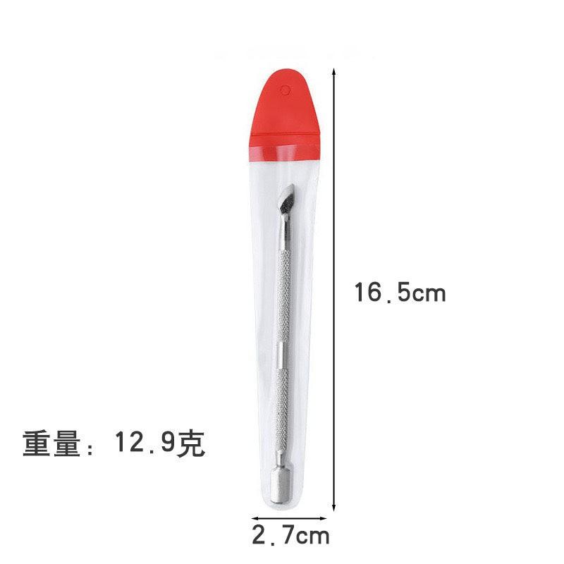 Stainless Steel Dual-Ended Cuticle Pusher Nail Care Dead Skin Removal Hangnail Trimming Shaping Tool