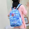 3Pcs/set Cartoon 26 English Letter Printed Backpack with Lunch Bag Pengcil Case for Teenager Girl Boy Bookbag Large Capacity Travel Bag Kid Gift