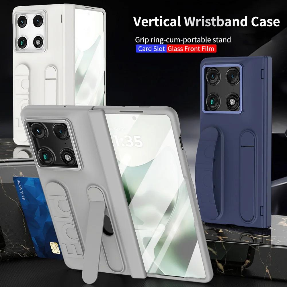 With Credit Card Slot Multifunctional Kickstand Wrist Strap Folding Case For Motorola Razr Fold Moto Razr Fold Protective Cover